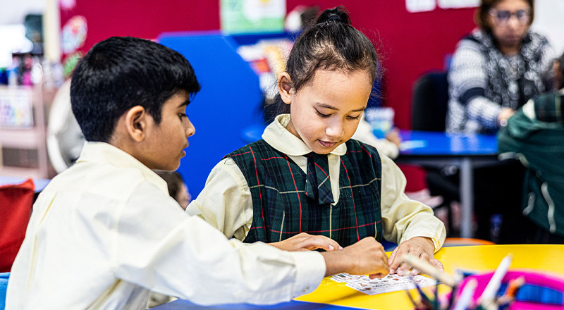 Students learning at St Aidan's Catholic Primary School Rooty Hill